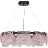 SL6021.403.54 Светильник подвесной ST-Luce черный/розовый LED 1*54W 4000K VOILE