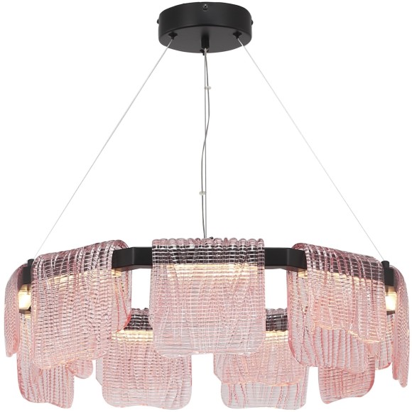 SL6021.403.54 Светильник подвесной ST-Luce черный/розовый LED 1*54W 4000K VOILE