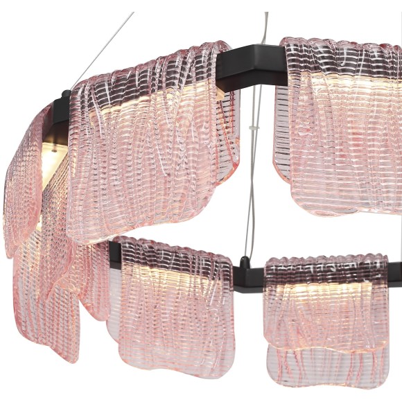 SL6021.403.54 Светильник подвесной ST-Luce черный/розовый LED 1*54W 4000K VOILE