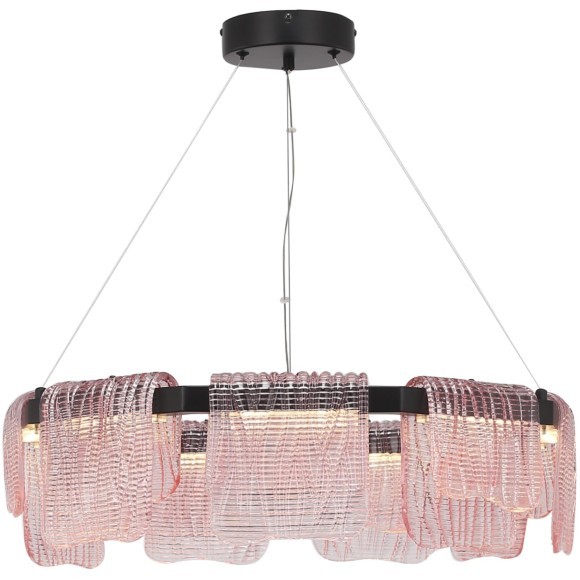 SL6021.403.54 Светильник подвесной ST-Luce черный/розовый LED 1*54W 4000K VOILE