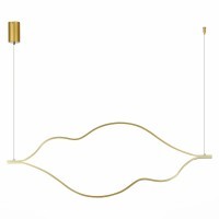 SL6106.203.56 Светильник подвесной ST-Luce Золотистый/Белый LED 1*56W 4000K CORTILE