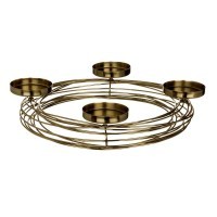 422393 HAGONY Подсвечник напольный металл золотой Рождество H75