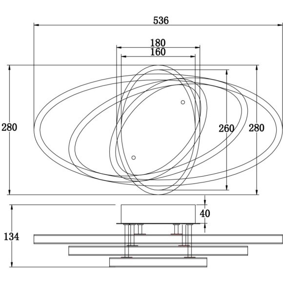 Потолочный светильник Freya FR6018CL-L54WB Потолочный светильник Freya FR6018CL-L54WB