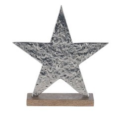 427111 Статуэтка Звезда BALIGUIAN, L255, B60, H270, алюминий, дерево, цвет матовый никель, коричневый 427111 Статуэтка Звезда BALIGUIAN, L255, B60, H270, алюминий, дерево, цвет матовый никель, коричневый