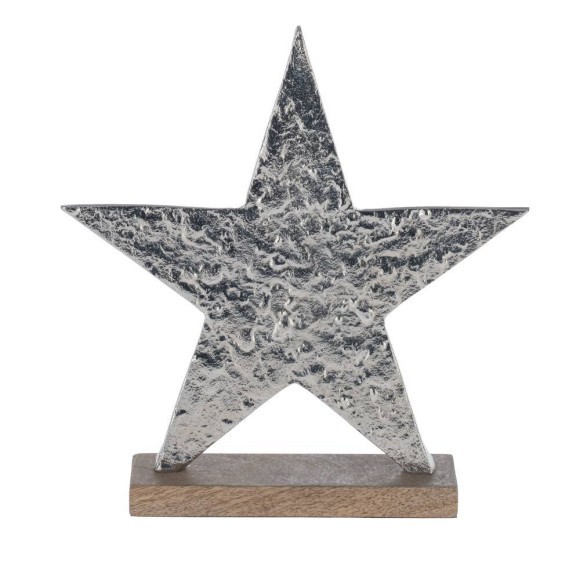 427111 Статуэтка Звезда BALIGUIAN, L255, B60, H270, алюминий, дерево, цвет матовый никель, коричневый 427111 Статуэтка Звезда BALIGUIAN, L255, B60, H270, алюминий, дерево, цвет матовый никель, коричневый
