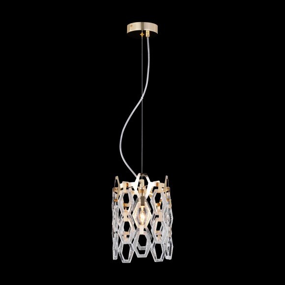 Люстра подвесная Maytoni MOD490PL-01G Tissage под лампу 1xE14 40W