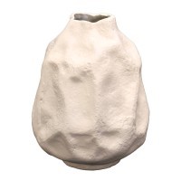 421068 SAKAI Декоративная ваза, алюминий, бежевый, H270, Ø210