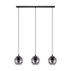 98652 ARISCANI Люстра потолочная с тремя лампами E27, 120Вт, черный, металл, стекло, модерн 98652 ARISCANI Люстра потолочная с тремя лампами E27, 120Вт, черный, металл, стекло, модерн