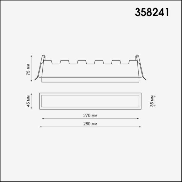 Встраиваемый светильник Novotech 358241 HIELO светодиодный LED 20W Встраиваемый светильник Novotech 358241 HIELO светодиодный LED 20W