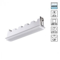 Встраиваемый светильник Novotech 358241 HIELO светодиодный LED 20W