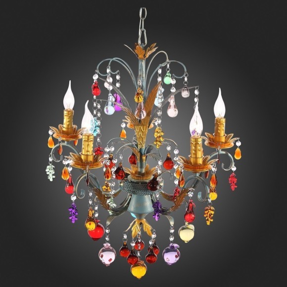 SL426.763.05 Люстра подвесная ST-Luce Разноцветный E14 5*40W JOANNA SL426.763.05 Люстра подвесная ST-Luce Разноцветный E14 5*40W JOANNA