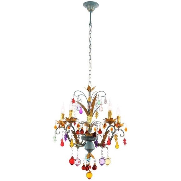 SL426.763.05 Люстра подвесная ST-Luce Разноцветный E14 5*40W JOANNA SL426.763.05 Люстра подвесная ST-Luce Разноцветный E14 5*40W JOANNA