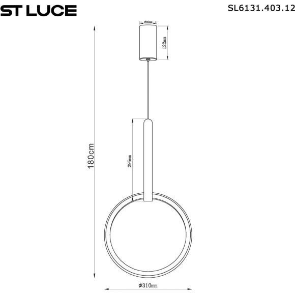 SL6131.403.12 Светильник подвесной ST-Luce Черный/Черный, Терракотовый LED 1*12W 4000K SHAPE SL6131.403.12 Светильник подвесной ST-Luce Черный/Черный, Терракотовый LED 1*12W 4000K SHAPE