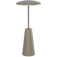 900924 Аккум. настольная лампа диммируемая сенсор. PICCOLA, 2W(LED), 2400K, 3000K, IP54, сталь, темный бронзовый