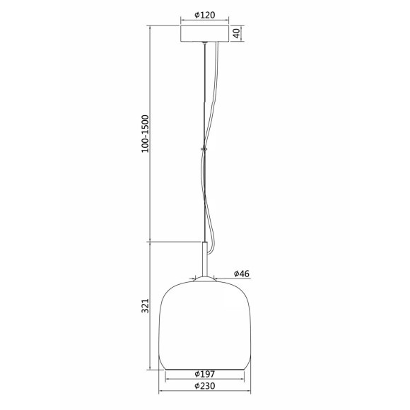 Подвесной светильник светодиодный Madmen MOD128PL-L6SG