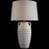 10498T Loft It AMPHORA Настольная лампа E27, 1 × 60 Вт, белое основание из металла и полимерной смолы, белый тканевый абажур