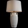 10498T Loft It AMPHORA Настольная лампа E27, 1 × 60 Вт, белое основание из металла и полимерной смолы, белый тканевый абажур