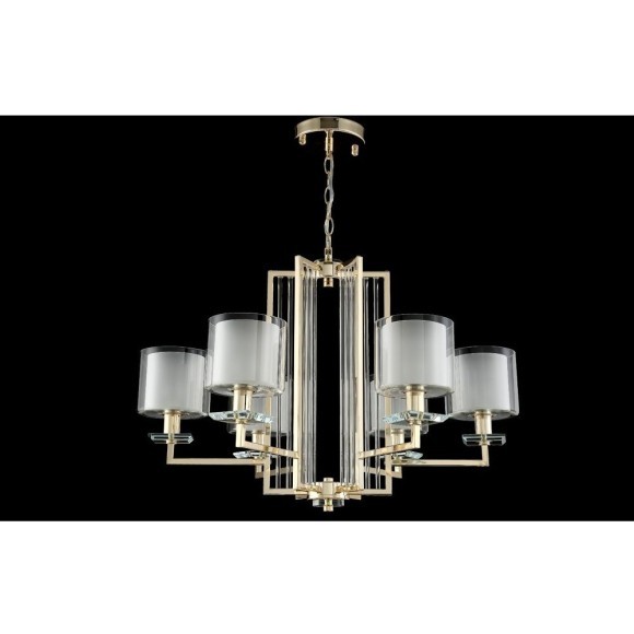 Люстра Crystal Lux NICOLAS SP-PL6 GOLD/WHITE Люстра Crystal Lux NICOLAS SP-PL6 GOLD/WHITE