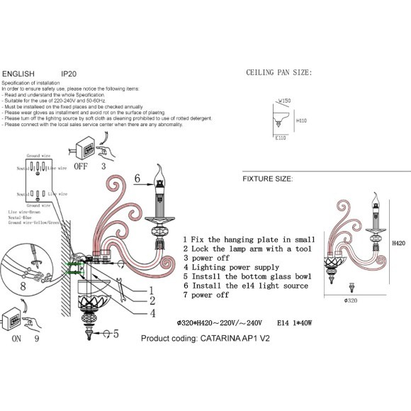 Бра Crystal Lux CATARINA AP1 V2 GOLD/TRANSPARENT-COGNAC Бра Crystal Lux CATARINA AP1 V2 GOLD/TRANSPARENT-COGNAC