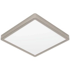 900595 Накладной светильник диммируемый FUEVA 5, 20,5W (LED), 3000K, L285, B285, H28, сталь, матовый никель / пластик, белый 900595 Накладной светильник диммируемый FUEVA 5, 20,5W (LED), 3000K, L285, B285, H28, сталь, матовый никель / пластик, белый