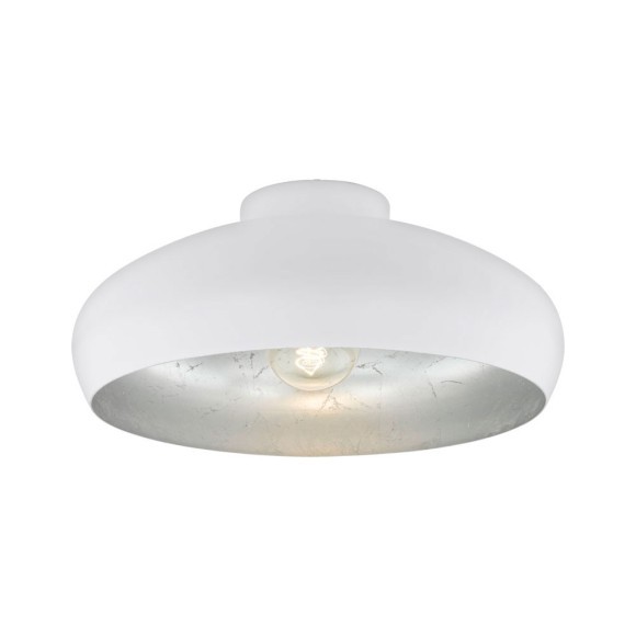 94548 Потолочный светильник MOGANO, 1х60W (E27), ?400, H170, сталь, белый, серебро 94548 Потолочный светильник MOGANO, 1х60W (E27), ?400, H170, сталь, белый, серебро