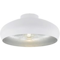 94548 Потолочный светильник MOGANO, 1х60W (E27), ?400, H170, сталь, белый, серебро