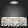 SL6201.103.37 Люстра подвесная ST-Luce Серебристый/Прозрачный LED 1*37W 3000K/4000K/6000K VEGA