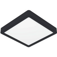 900587 Накладной светильник диммируемый FUEVA 5, 17W (LED), 3000K, L210, B210, H28, сталь, черный / пластик, белый