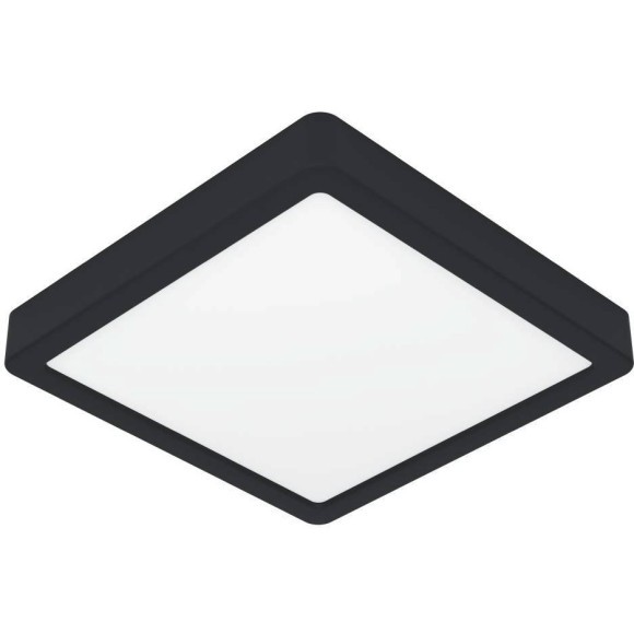 900587 Накладной светильник диммируемый FUEVA 5, 17W (LED), 3000K, L210, B210, H28, сталь, черный / пластик, белый