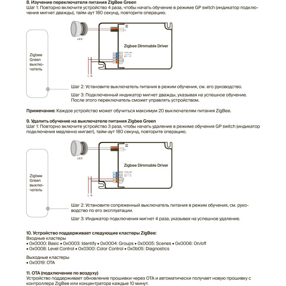 Maytoni PSL022-ZG-DIM-500-1500A 771005 Блок питания 65Вт (драйвер/трансформатор) упр. SMART ZigBee 3.0, CCR DIM 0,01%-100%, вход. напряжение 220-240В, выход 3-42В, для коротких лент и светодиодных модулей