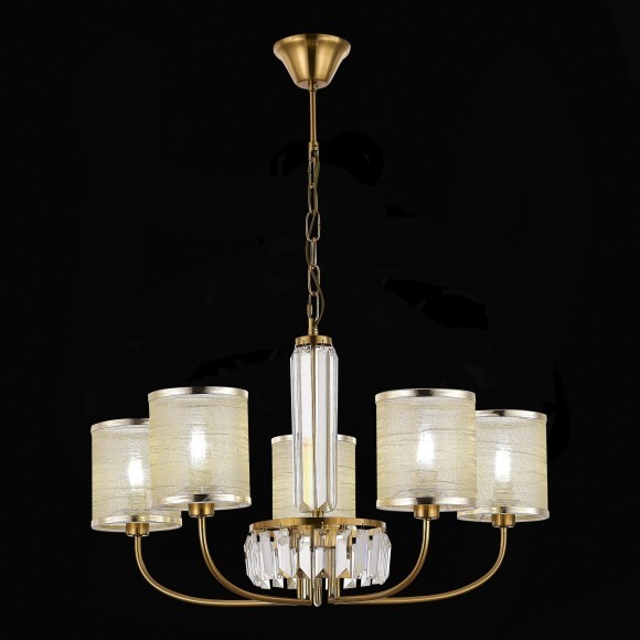 SLE1119-303-05 Светильник подвесной Латунь/Шампань E14 5*40W ELLISSE SLE1119-303-05 Светильник подвесной Латунь/Шампань E14 5*40W ELLISSE