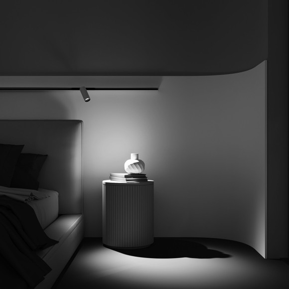 TR032-2-12W3K-M-BW Трековый магнитный светодиодный светильник Maytoni Exility CRI90+ 3000К 854Лм 36° 12Вт