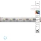 Arte Lamp A2406012-04-RGB3K Светодиодная лента влагозащищенная RGB+3000K, длина 5м, ширина 12 мм, SMD5050 14,4Вт/м (на канал 3,6Вт/м) 590Лм/м (R:75Лм G:190 B:45 W: 280) 120° CRI90+ IP65 24В, кратность резки 100мм, -20°...+45°C