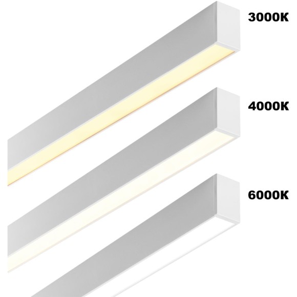 Светильник линейный Novotech светодиод. с переключ. цв. температуры IP20 LED 20W 220-240V 3000К\4000К\6000К FATTO 359602