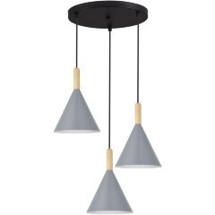 SLE1255-433-03 Светильник подвесной Черный/Серый E27 3*40W ARKET SLE1255-433-03 Светильник подвесной Черный/Серый E27 3*40W ARKET
