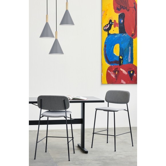 SLE1255-433-03 Светильник подвесной Черный/Серый E27 3*40W ARKET