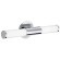 Хромированный настенный светильник EGLO PALMERA 87219 для ванной, под 2 лампы E14, 2 × 40Вт, IP44, стальная арматура, матовое опаловое стекло, подключение 220В, длина 460 мм, высота 125 мм