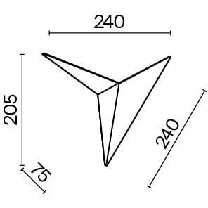 Бра Maytoni C808WL-L3B Trame светодиодная LED 3W