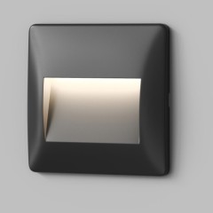 DK1210-BK Черный светодиодный влагозащищенный светильник-подсветка встраиваемый в стену Denkirs HELM IP65 LED 3000К 2.5Вт 190Лм