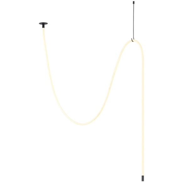 4391/40CL HIGHTECH черный/металл/канат Потолочный св-к встраиваемый (2 крепления и крючок в комплекте) IP20 LED 40W 1580Лм 4000K CORDA