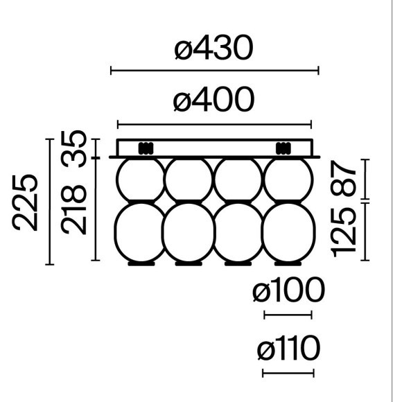 Потолочный светильник Maytoni MOD273CL-L60CH3K Потолочный светильник Maytoni MOD273CL-L60CH3K