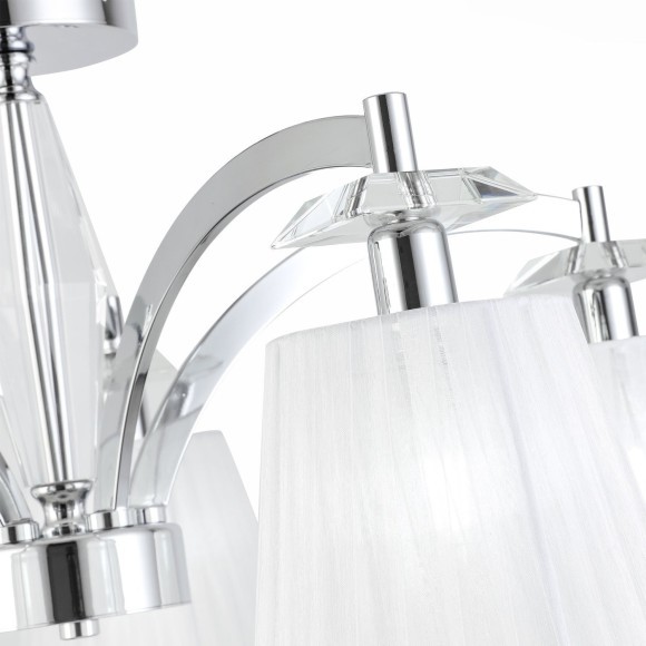 SL1756.102.05 Светильник потолочный ST-Luce Хром/Светло-серый E14 5*40W BELLO SL1756.102.05 Светильник потолочный ST-Luce Хром/Светло-серый E14 5*40W BELLO