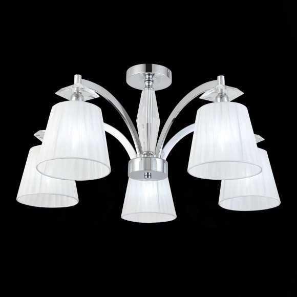 SL1756.102.05 Светильник потолочный ST-Luce Хром/Светло-серый E14 5*40W BELLO SL1756.102.05 Светильник потолочный ST-Luce Хром/Светло-серый E14 5*40W BELLO