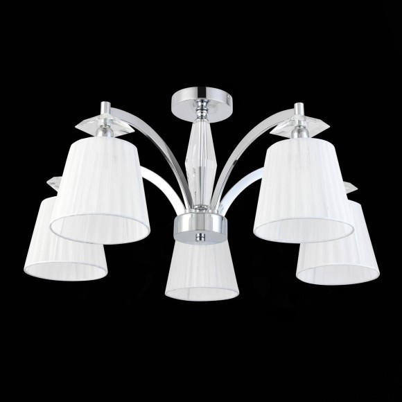 SL1756.102.05 Светильник потолочный ST-Luce Хром/Светло-серый E14 5*40W BELLO SL1756.102.05 Светильник потолочный ST-Luce Хром/Светло-серый E14 5*40W BELLO