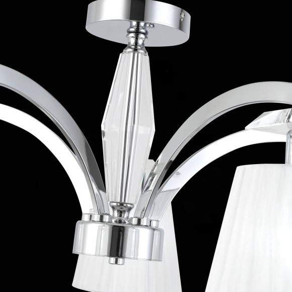 SL1756.102.05 Светильник потолочный ST-Luce Хром/Светло-серый E14 5*40W BELLO SL1756.102.05 Светильник потолочный ST-Luce Хром/Светло-серый E14 5*40W BELLO