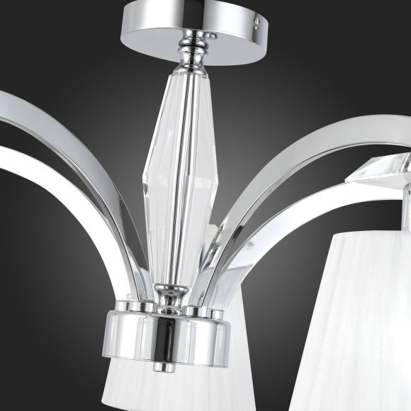 SL1756.102.05 Светильник потолочный ST-Luce Хром/Светло-серый E14 5*40W BELLO SL1756.102.05 Светильник потолочный ST-Luce Хром/Светло-серый E14 5*40W BELLO