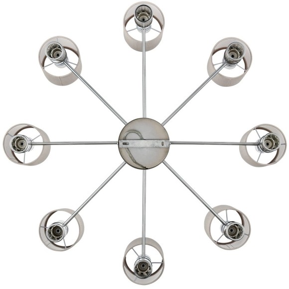 6585/8 MODERNI LN24 хром/бежевый, металл/текстиль, стекло Люстра подвесная E14 8*40W 220V ARNIKA 6585/8 MODERNI LN24 хром/бежевый, металл/текстиль, стекло Люстра подвесная E14 8*40W 220V ARNIKA