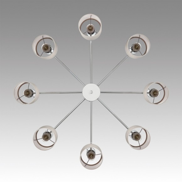 6585/8 MODERNI LN24 хром/бежевый, металл/текстиль, стекло Люстра подвесная E14 8*40W 220V ARNIKA 6585/8 MODERNI LN24 хром/бежевый, металл/текстиль, стекло Люстра подвесная E14 8*40W 220V ARNIKA