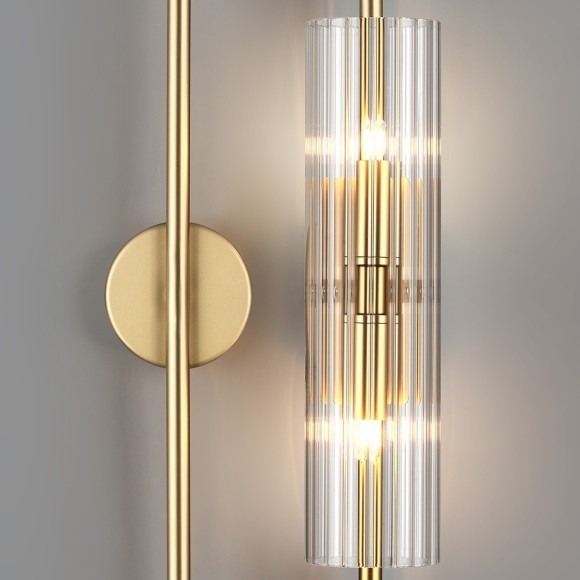 6560/2W SUSPENTIONI LN24 золотой/прозрачный/металл/стекло Бра G9 2*20W 220V TORONTO 6560/2W SUSPENTIONI LN24 золотой/прозрачный/металл/стекло Бра G9 2*20W 220V TORONTO