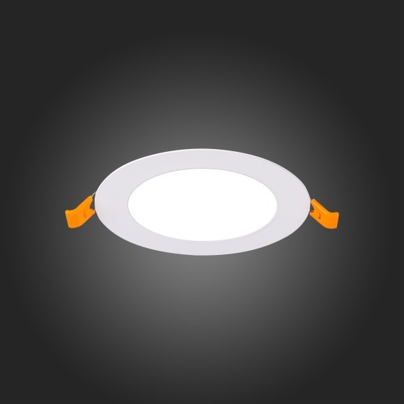 ST209.548.06 Св-к встр. Белый LED 1*6W 4000K 370Lm Ra80 110° IP20 D120xH8 90-265V Встраиваемые светильники